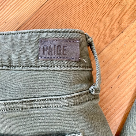 Paige Jolie Skinny Cargo Pants in Vintage Ivy Green size 28 - Picture 7 of 10
